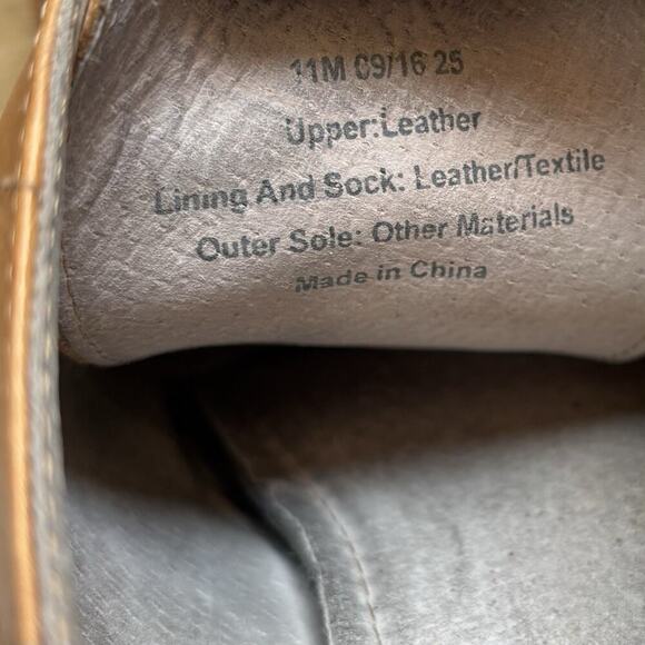 Banana Republic men size 11 M Brown leather lace up oxford dress shoes - Picture 12 of 12